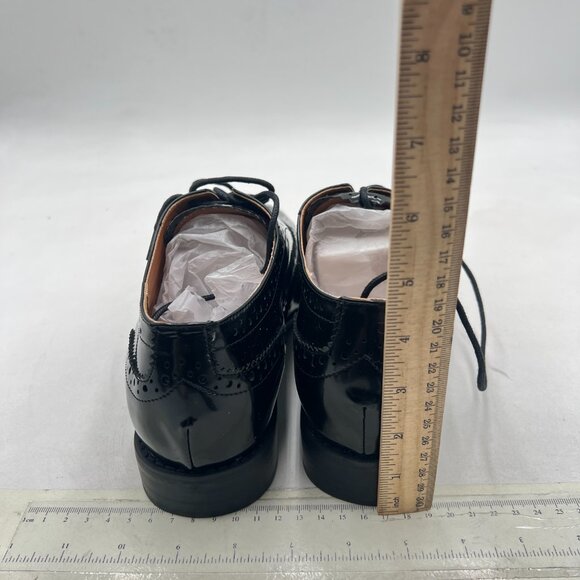 FSJ Black Men\'s Stylish Closed Cap Toe Low Heel Derby Oxfords Lace-Up Shoes main image 4